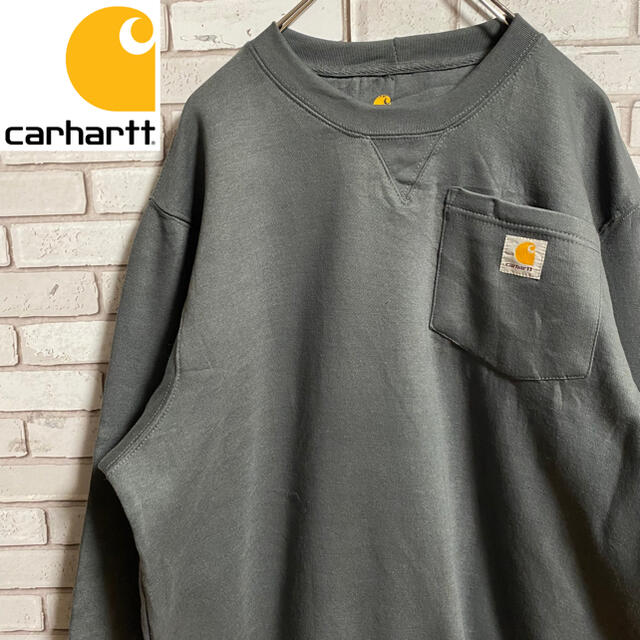 carhartt(カーハート)の90s カーハート  XL ポケット デッドストック ビッグシルエット ロゴタグ メンズのトップス(スウェット)の商品写真