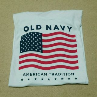 オールドネイビー(Old Navy)のオールドネイビー 国旗Tシャツ 白(Tシャツ(半袖/袖なし))