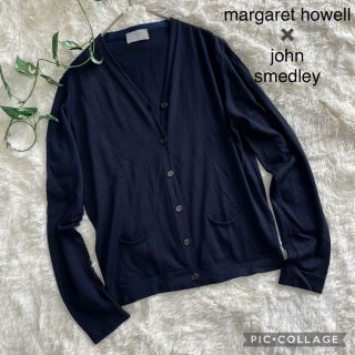 マーガレットハウエル(MARGARET HOWELL)の★専用です★ マーガレットハウエル✖️ジョンスメドレー　カーディガン　ニット(カーディガン)