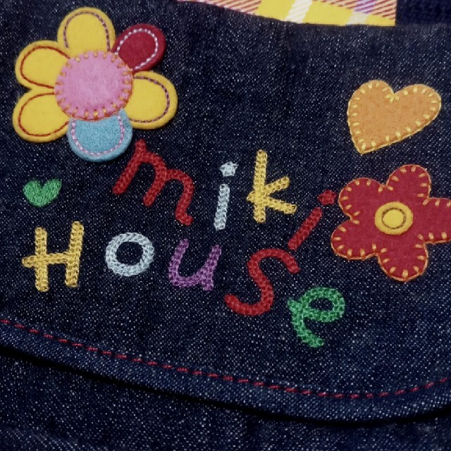 mikihouse(ミキハウス)のミキハウス　MIKIHOUSE　ポシェット　デニム ミニ バック　カバン　レトロ キッズ/ベビー/マタニティのこども用バッグ(ポシェット)の商品写真