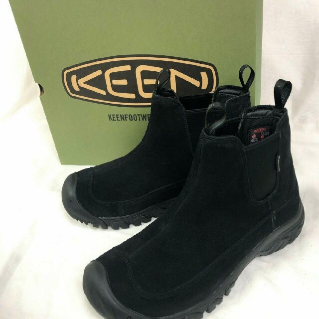 KEEN キーン　防水　スウェード　サイドゴアブーツ　27cm 黒　ブラック