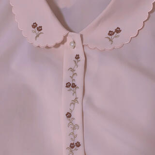 ロキエ(Lochie)の【vintage】nansel bianka 襟花刺繍ブラウス(シャツ/ブラウス(長袖/七分))