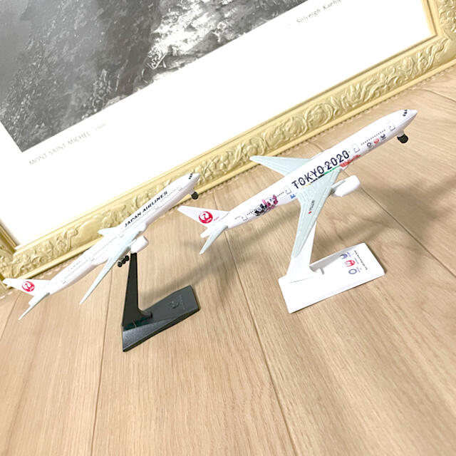 JAL(日本航空)(ジャル(ニホンコウクウ))の限定非売品！JAL日本航空オリンピック飛行機プラモデル エンタメ/ホビーのおもちゃ/ぬいぐるみ(模型/プラモデル)の商品写真