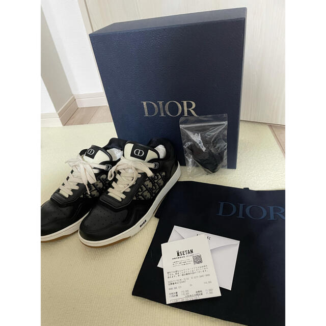 自身購入 正規品 Dior B27 ブラック ローカット