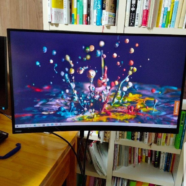 湾曲モニター！！】Pixio PXC243/144Hz+エルゴトロンLXの+