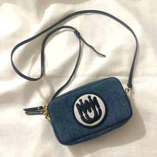 【miumiu】定価16万程 本革×デニム ショルダーバッグ