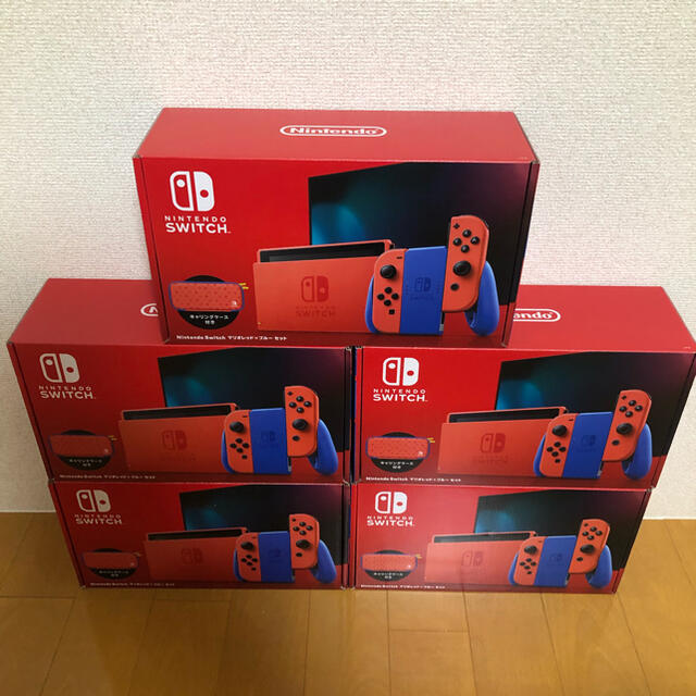 新品未開封 Nintendo Switch マリオレッド×ブルー セット　5個