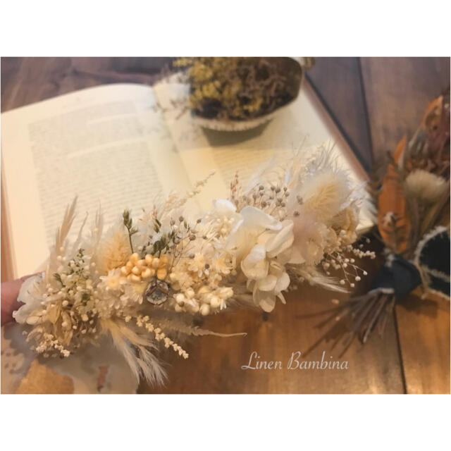 まりりん様ご確認用(花かんむり❁⃘*.ﾟ) ハンドメイドのアクセサリー(ヘアアクセサリー)の商品写真