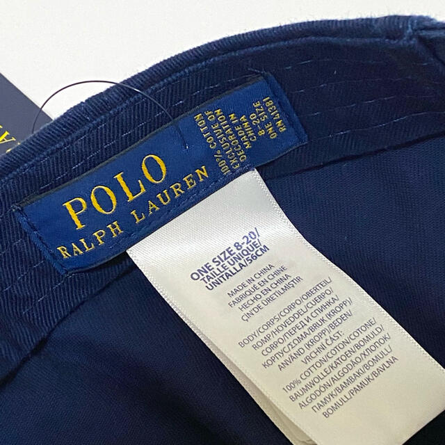 POLO RALPH LAUREN(ポロラルフローレン)の新品 ラルフローレン ビッグポニー キャップ 56cm/ネイビー キッズ/ベビー/マタニティのこども用ファッション小物(帽子)の商品写真