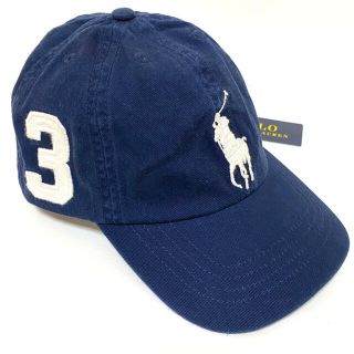 ポロラルフローレン(POLO RALPH LAUREN)の新品 ラルフローレン ビッグポニー キャップ 56cm/ネイビー(帽子)