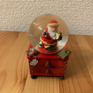 クリスマス　スノードーム　サンタクロース(置物)