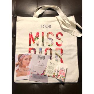 クリスチャンディオール(Christian Dior)の非売品　ミスディオール ノベルティー　Miss Diorトートバック　香水つき(ノベルティグッズ)