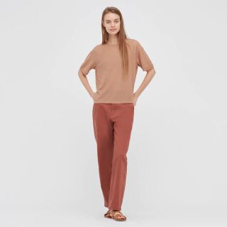 ユニクロ(UNIQLO)の新品ユニクロシアークルーネックT半袖レディース女性XL(Tシャツ(半袖/袖なし))