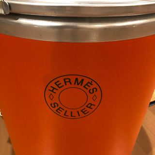 エルメス(Hermes)の新品・希少1番人気エルメスカラーオレンジ色　国内直営店購入サドルボックス　馬具缶(その他)