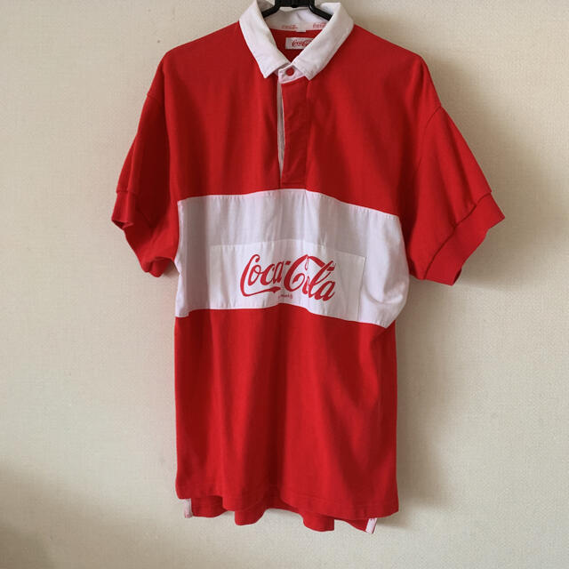 コカ・コーラ(コカコーラ)のポロ　コカコーラ　ビンテージ レディースのトップス(ポロシャツ)の商品写真