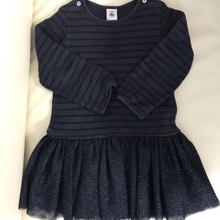 プチバトー(PETIT BATEAU)の美品　プチバトー　ワンピース　24m 86(ワンピース)