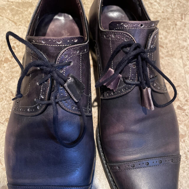 マルイ(マルイ)のビサルノ　ハリス　ビジネスシューズ　革靴　39 24.5cm ブラック　難あり メンズの靴/シューズ(ドレス/ビジネス)の商品写真
