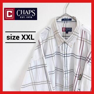 チャップス(CHAPS)の90s 古着 チャップス ラルフローレン BDシャツ オーバーサイズ XXL(シャツ)