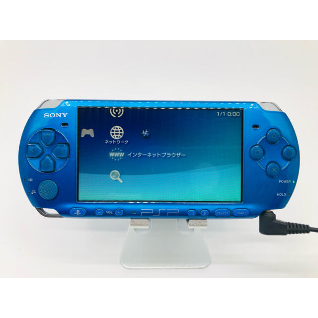 psp 3000 ブルー　通電確認済　ボタン動作確認◎ ジャンク