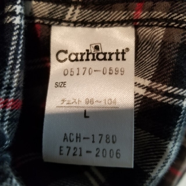 carhartt(カーハート)の【Carhartt】ギンガム　シャツ　黒×白×赤 メンズのトップス(シャツ)の商品写真