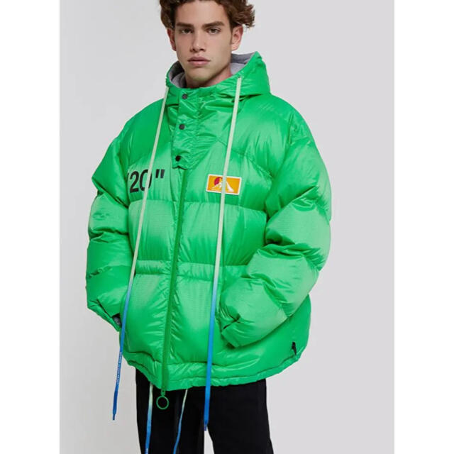 L 新品 19AW OFF-WHITE OW ZIPPED PUFFER ダウン | 希少 offwhite 