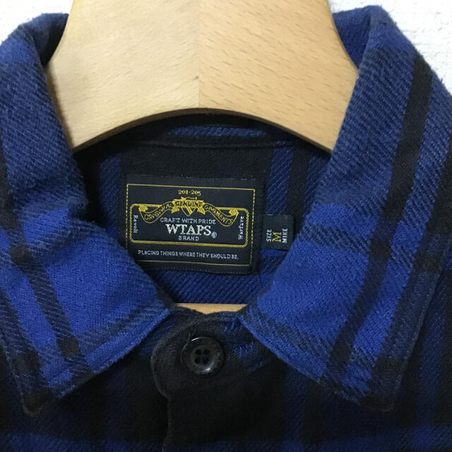 W)taps(ダブルタップス)のダブルタップス　ブルー　チェックシャツ ネルシャツ メンズのトップス(シャツ)の商品写真