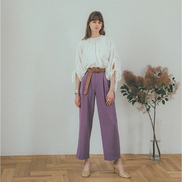 CLANE BASIC TUCK PANTS