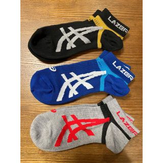 アシックス(asics)の 【アシックス】ショート丈ソックス３足組　男の子　吸汗速乾・抗菌防臭(靴下/タイツ)