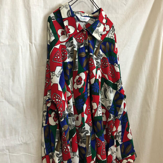 Santa Monica(サンタモニカ)の希少 派手柄 シャツ vintage メンズのトップス(シャツ)の商品写真