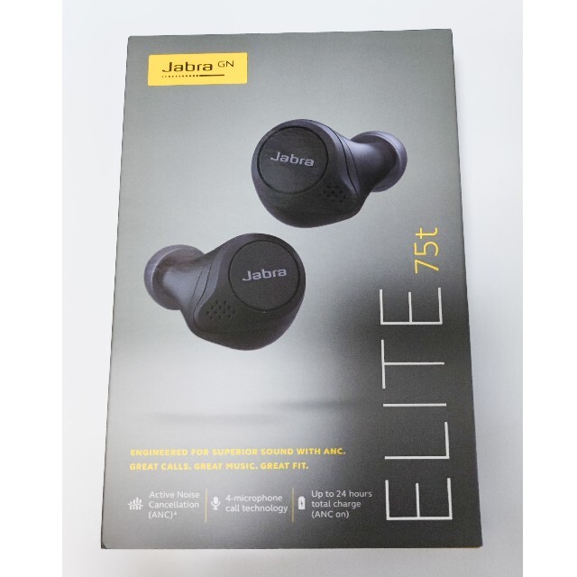 流行に Jabra Elite 完全ワイヤレス 75t ブラック 特集 【新品・未開封