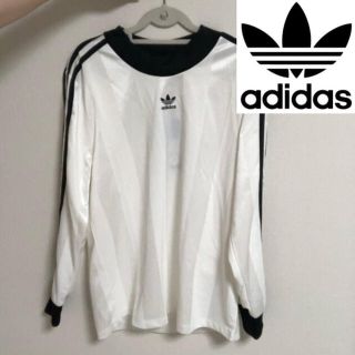 アディダス(adidas)のadidas ロング　Tシャツ　ジャージ(Tシャツ(長袖/七分))