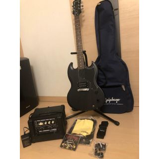 エピフォン(Epiphone)のepiphone ギター　アンプ　スタンド　ソフトケースセット(エレキギター)