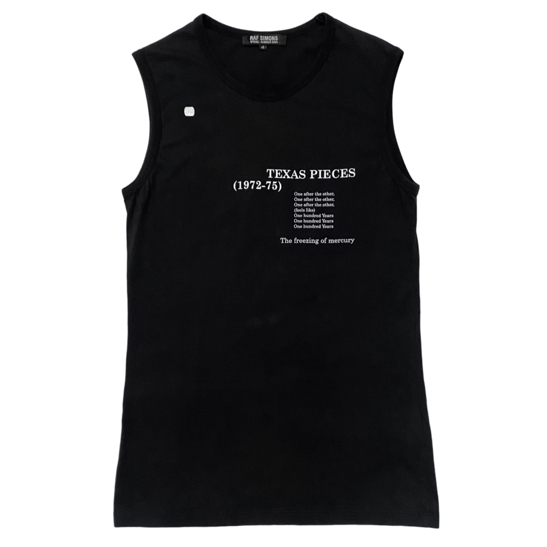 RAF SIMONS ラフシモンズ ノースリーブ タンクトップ アーカイブ 48 RAF SIMONS ラフシモンズ ノースリーブ タンクトップ アーカイブ 48