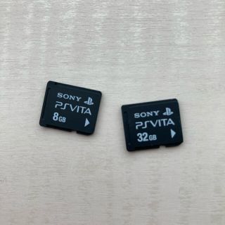 プレイステーションヴィータ(PlayStation Vita)のPlayStation vita SONY 純正 メモリーカード8GB 32GB(その他)