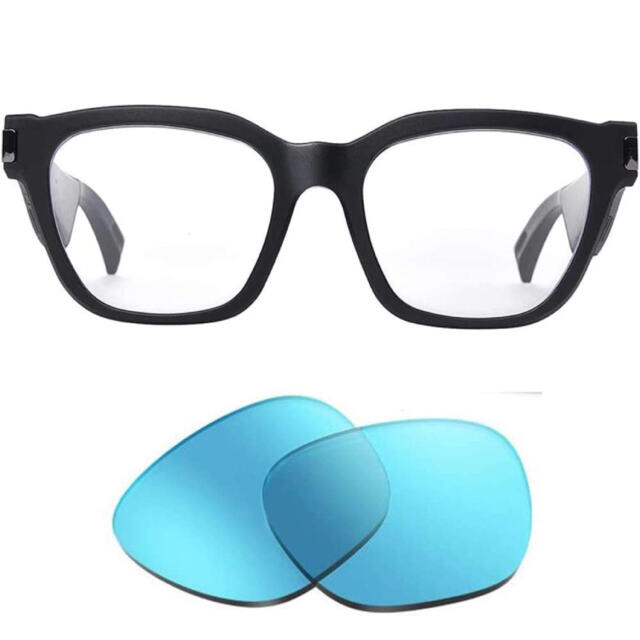 ワイヤレスオーディオグラス ブルーライトカットグラス 偏光オーディオメガネ