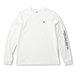 エレッセ(ellesse)のellesseエレッセ テニスウェア 長袖Tシャツ ヒートニットクルー白メンズM(ウェア)