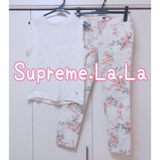 シュープリームララ(Supreme.La.La.)のSupreme.La.La ノースリーブ&花柄パンツ　セット(シャツ/ブラウス(半袖/袖なし))