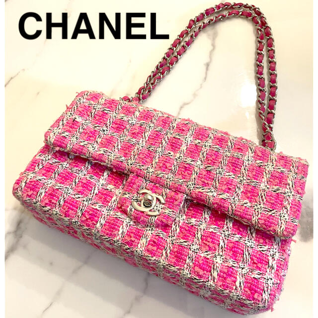 希少　美品wChanel マトラッセ　ツイード