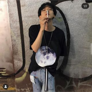 エルエイチピー(LHP)のビットムーンニア BIT MOON NEAR tシャツ 黒(Tシャツ/カットソー(半袖/袖なし))