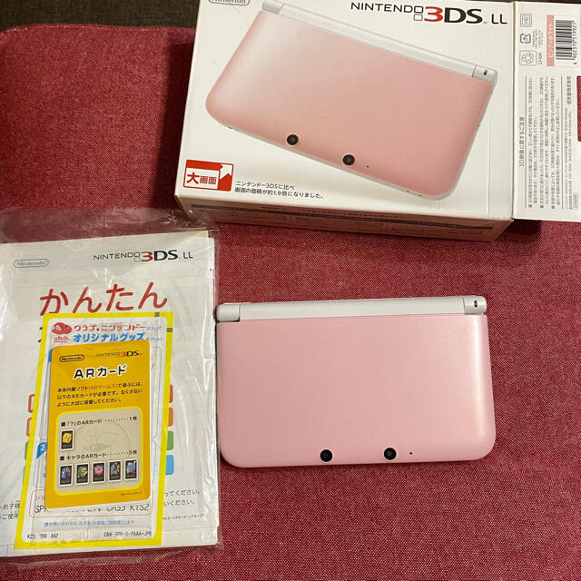 Nintendo 3DS  LL 本体ピンク/ホワイト携帯用ゲーム機本体