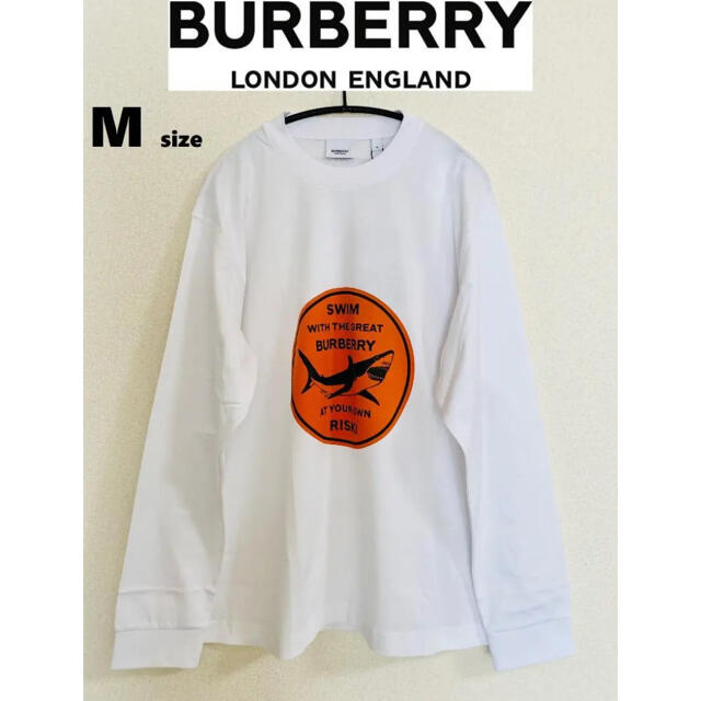 BURBERRY(バーバリー)の【新品】BURBERRY バーバリー シャーク ロゴＴシャツ ロンＴ メンズのトップス(Tシャツ/カットソー(七分/長袖))の商品写真
