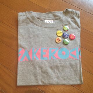 【ステッカー追加】サケロック SAKEROCK Tシャツ 缶バッジ(Tシャツ(半袖/袖なし))