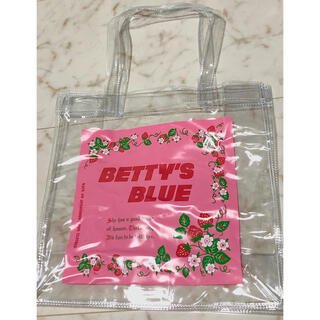 BETTY‘S BLUE復刻記念 イチゴ柄ショッパーモチーフPVCバッグ