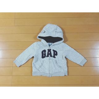 ベビーギャップ(babyGAP)のbabyGAP くま耳 裏起毛 パーカー 80cm(トレーナー)