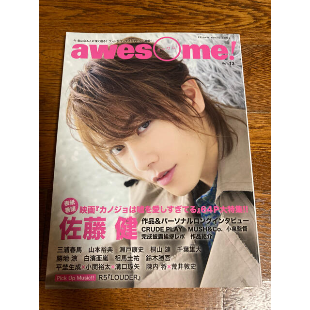 美品 awesome  vol.13 佐藤健 三浦春馬 雑誌 オーサム