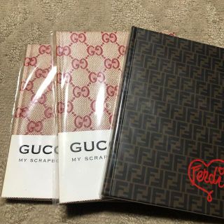 グッチ(Gucci)の付録　グッチノート２冊、フェンディノート１札(ファッション)