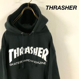 スラッシャー(THRASHER)のTHRASHER ビッグロゴ フーディパーカー モノトーンカラー(パーカー)