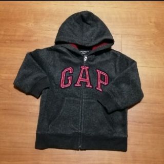 ギャップ(GAP)の厚めGAP パーカー 100 ダークグレー(ジャケット/上着)