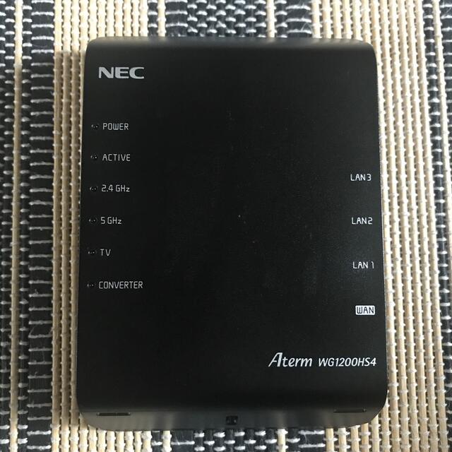 NEC(エヌイーシー)のNEC Aterm PA-WG1200HS4  スマホ/家電/カメラのPC/タブレット(PC周辺機器)の商品写真