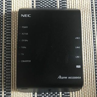 エヌイーシー(NEC)のNEC Aterm PA-WG1200HS4 (PC周辺機器)